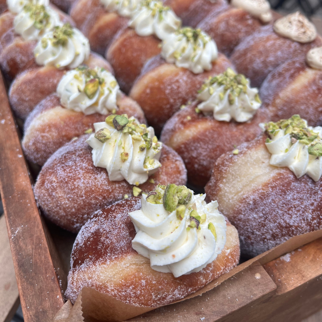 Pistachio Cream Doughnuts